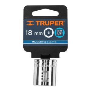 Dado de 18 mm, 6 puntas, cuadro 3/8', TRUPER - Imagen 4