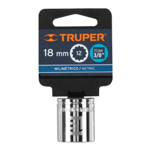 Dado de 18 mm, 12 puntas, cuadro 3/8', TRUPER - Imagen 4