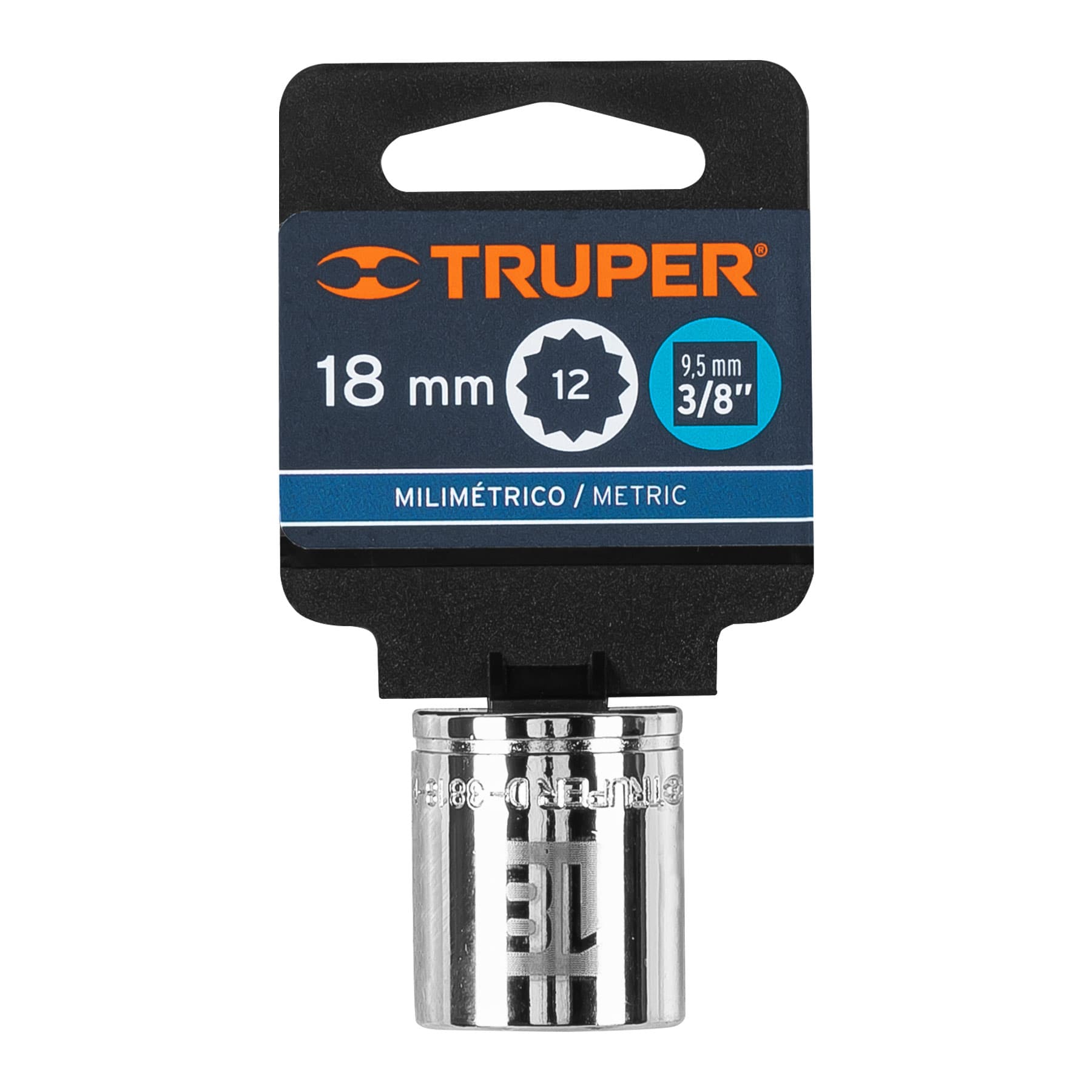 Dado de 18 mm, 12 puntas, cuadro 3/8', TRUPER - Imagen 4