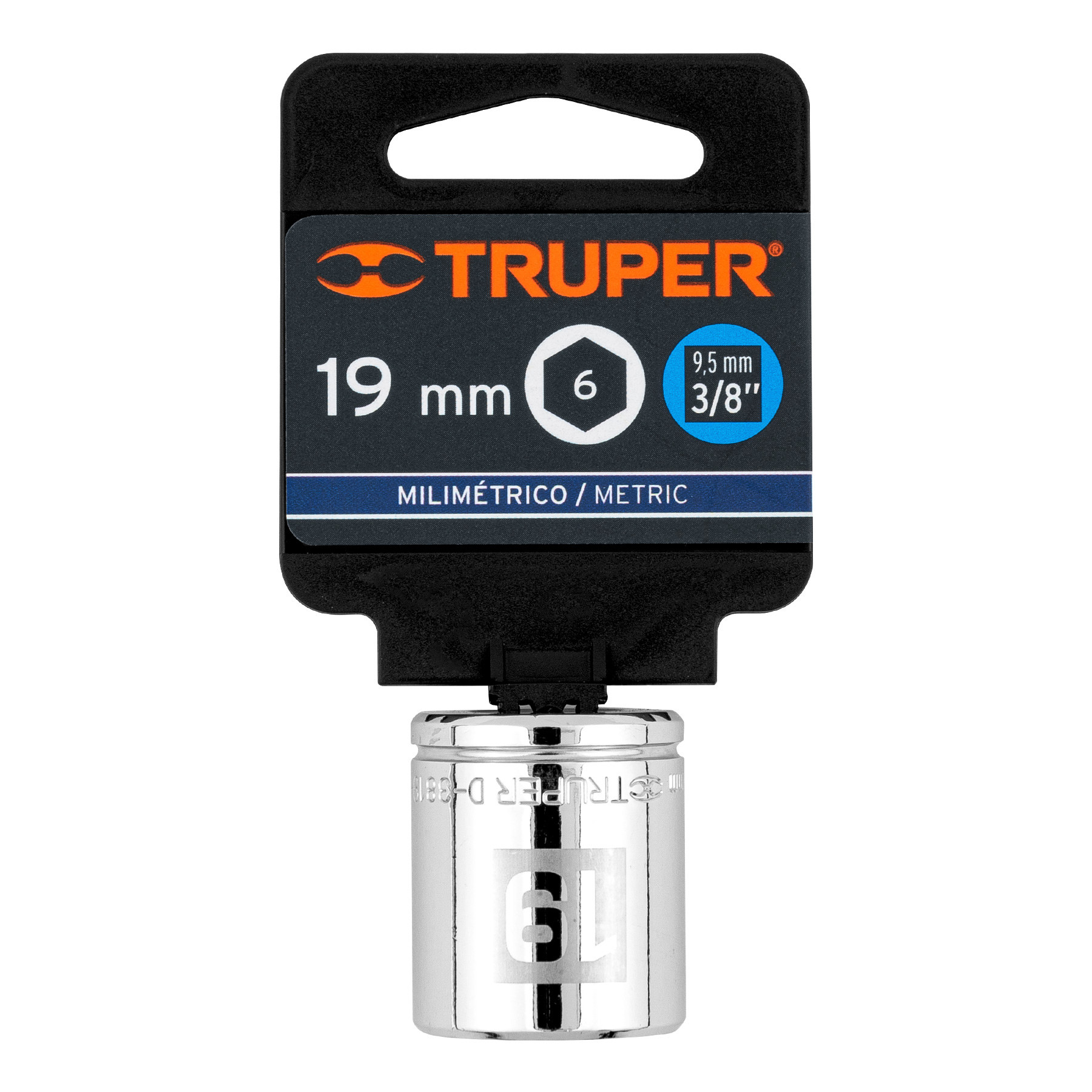 Dado de 19 mm, 6 puntas, cuadro 3/8', TRUPER - Imagen 4
