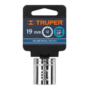 Dado de 19 mm, 12 puntas, cuadro 3/8', TRUPER - Imagen 4