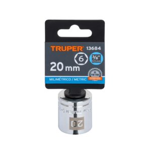 Dado de 20 mm, 6 puntas, cuadro 3/8', TRUPER - Imagen 4