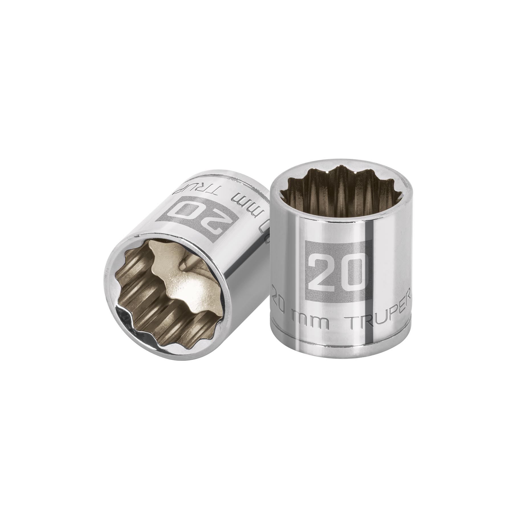 Dado de 20 mm, 12 puntas, cuadro 3/8', TRUPER