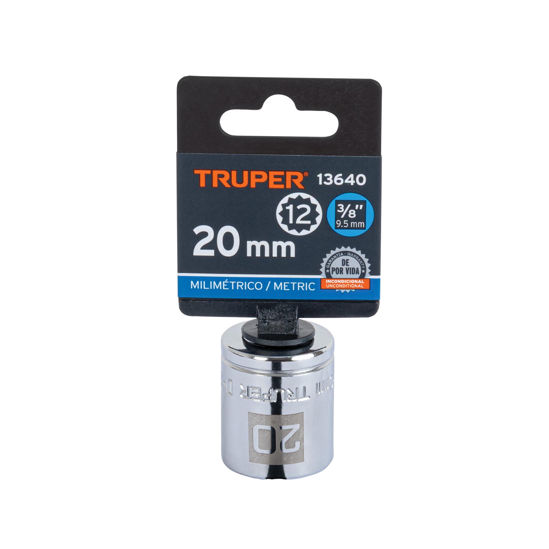 Dado de 20 mm, 12 puntas, cuadro 3/8', TRUPER - Imagen 4