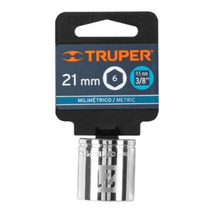 Dado de 21 mm, 6 puntas, cuadro 3/8', TRUPER - Imagen 4