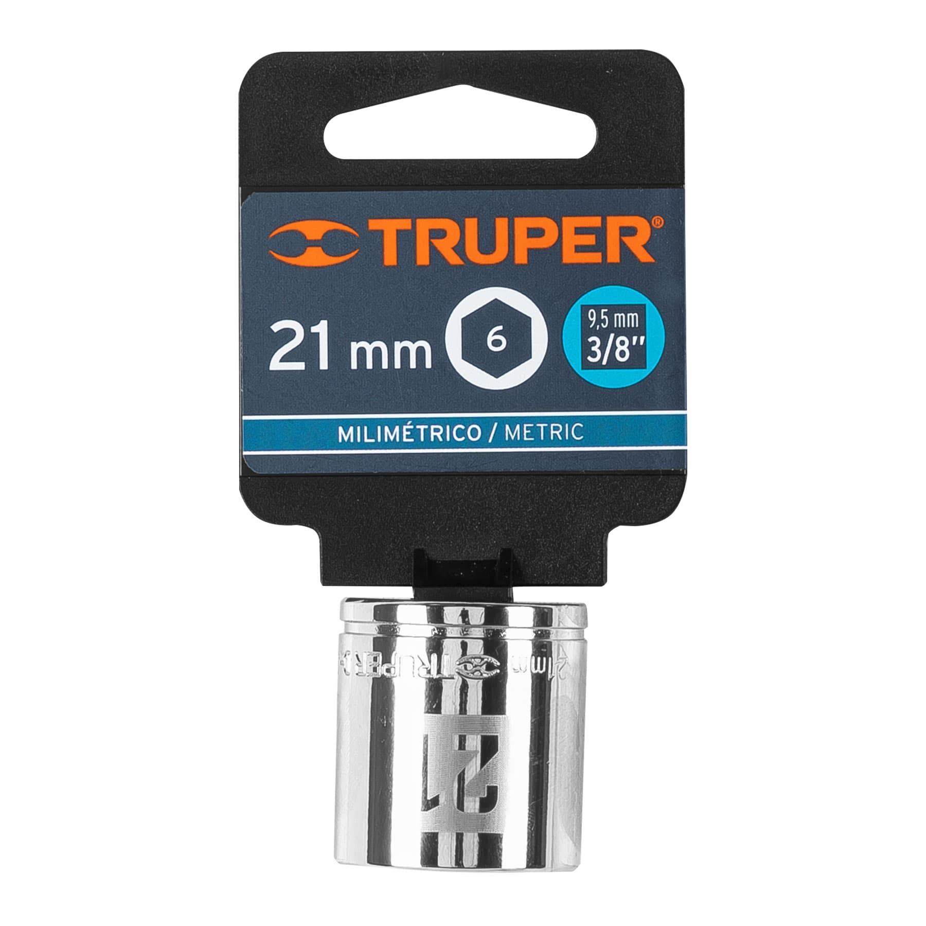 Dado de 21 mm, 6 puntas, cuadro 3/8', TRUPER - Imagen 4