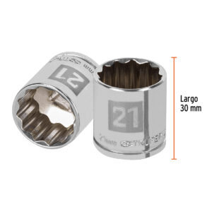 Dado de 21 mm, 12 puntas, cuadro 3/8', TRUPER - Imagen 3