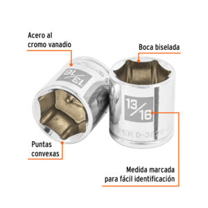 Alternative view of Dado de 13/16', 6 puntas, cuadro 3/8', TRUPER