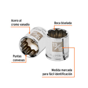 Alternative view of Dado de 13/16', 12 puntas, cuadro 3/8', TRUPER