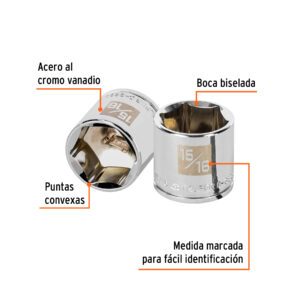 Alternative view of Dado de 15/16', 6 puntas, cuadro 3/8', TRUPER