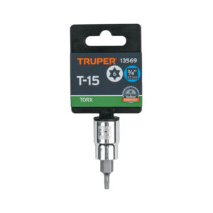 Dado punta torx T-15, cuadro 3/8', TRUPER - Imagen 4