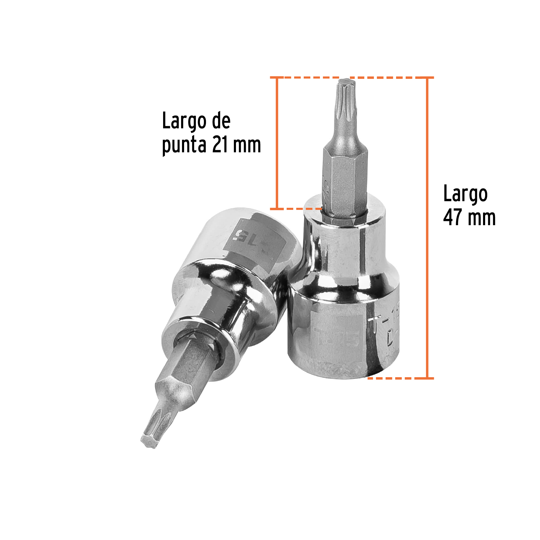 Dado punta torx T-15, cuadro 3/8', TRUPER - Imagen 3