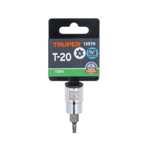 Dado punta torx T-20, cuadro 3/8', TRUPER - Imagen 4