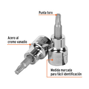 Alternative view of Dado punta torx T-27, cuadro 3/8', TRUPER