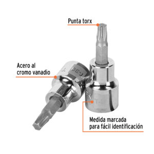 Alternative view of Dado punta torx T-30, cuadro 3/8', TRUPER