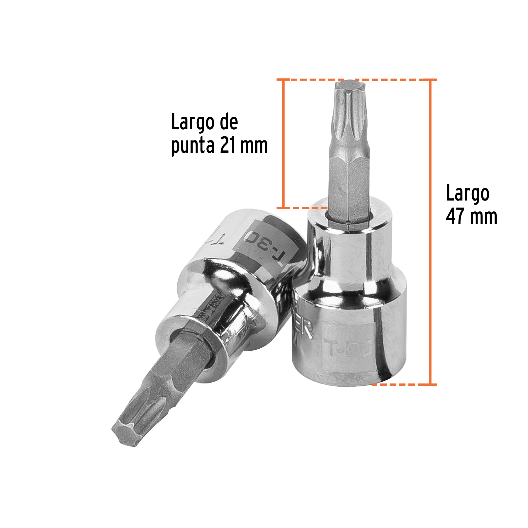 Dado punta torx T-30, cuadro 3/8', TRUPER - Imagen 3