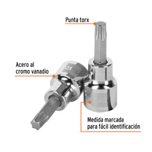 Alternative view of Dado punta torx T-40, cuadro 3/8', TRUPER