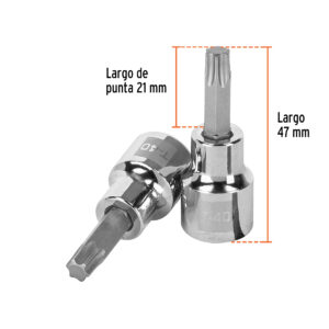 Dado punta torx T-40, cuadro 3/8', TRUPER - Imagen 3