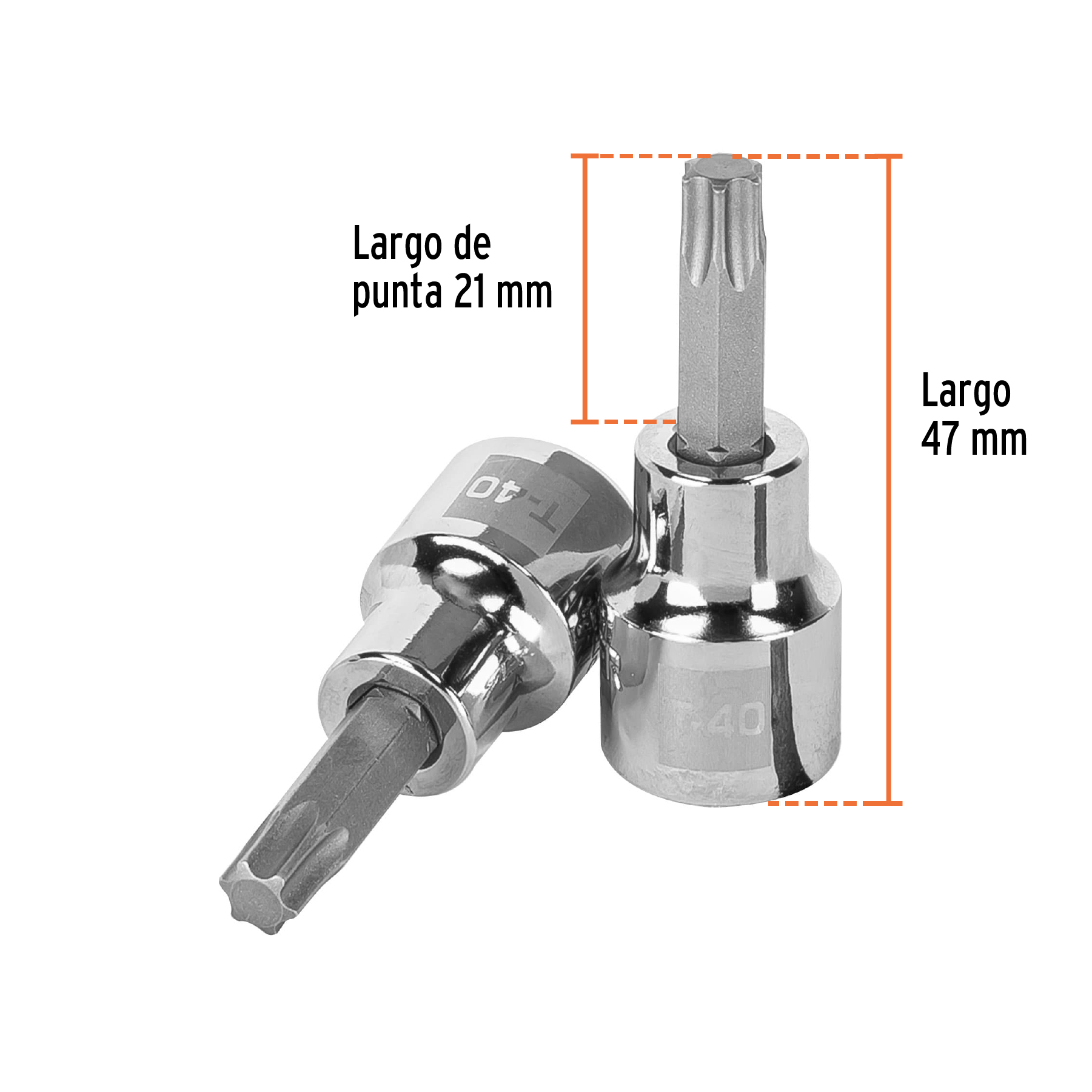 Dado punta torx T-40, cuadro 3/8', TRUPER - Imagen 3