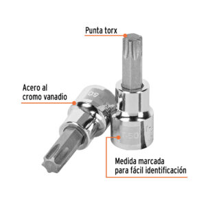 Alternative view of Dado punta torx T-50, cuadro 3/8', TRUPER