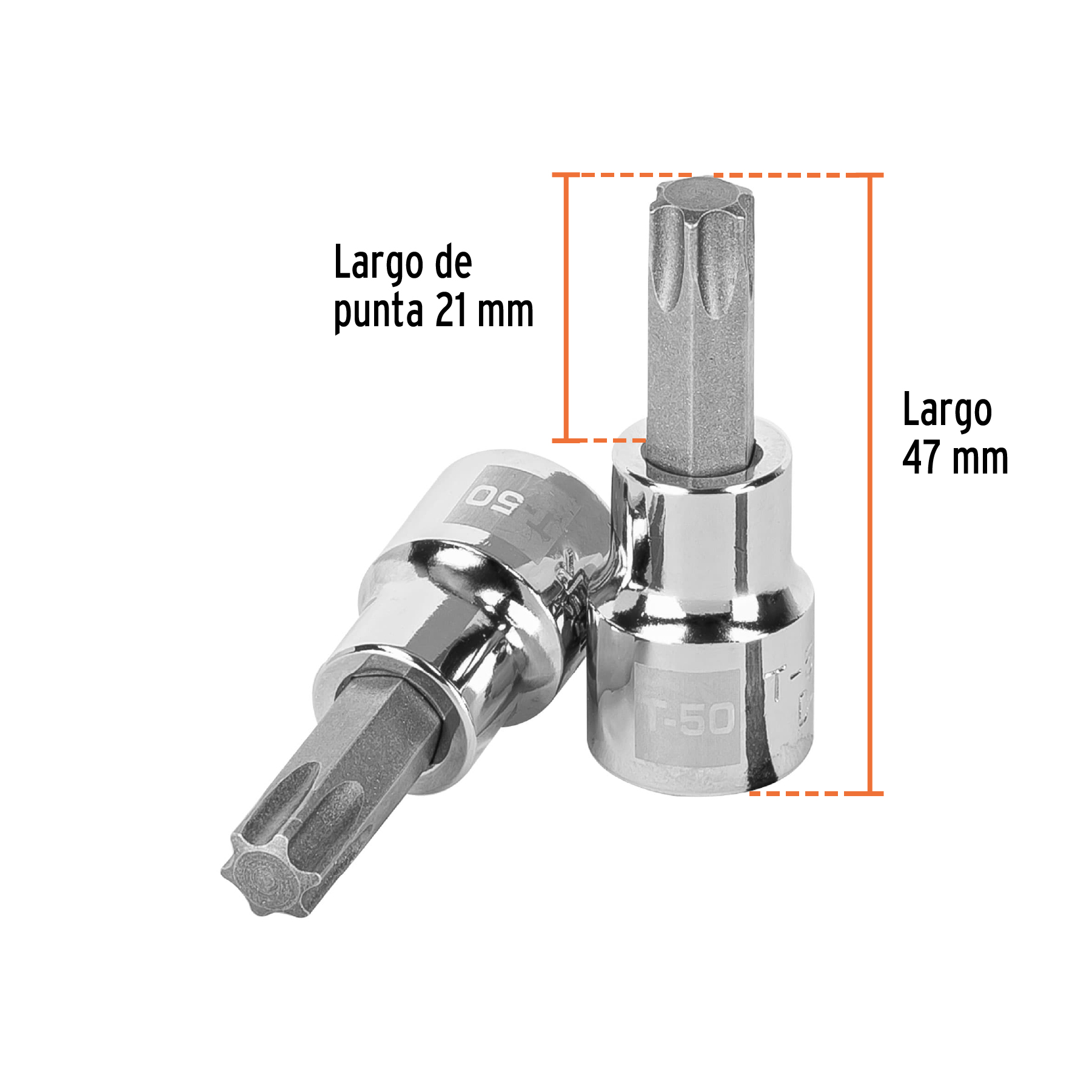 Dado punta torx T-50, cuadro 3/8', TRUPER - Imagen 3