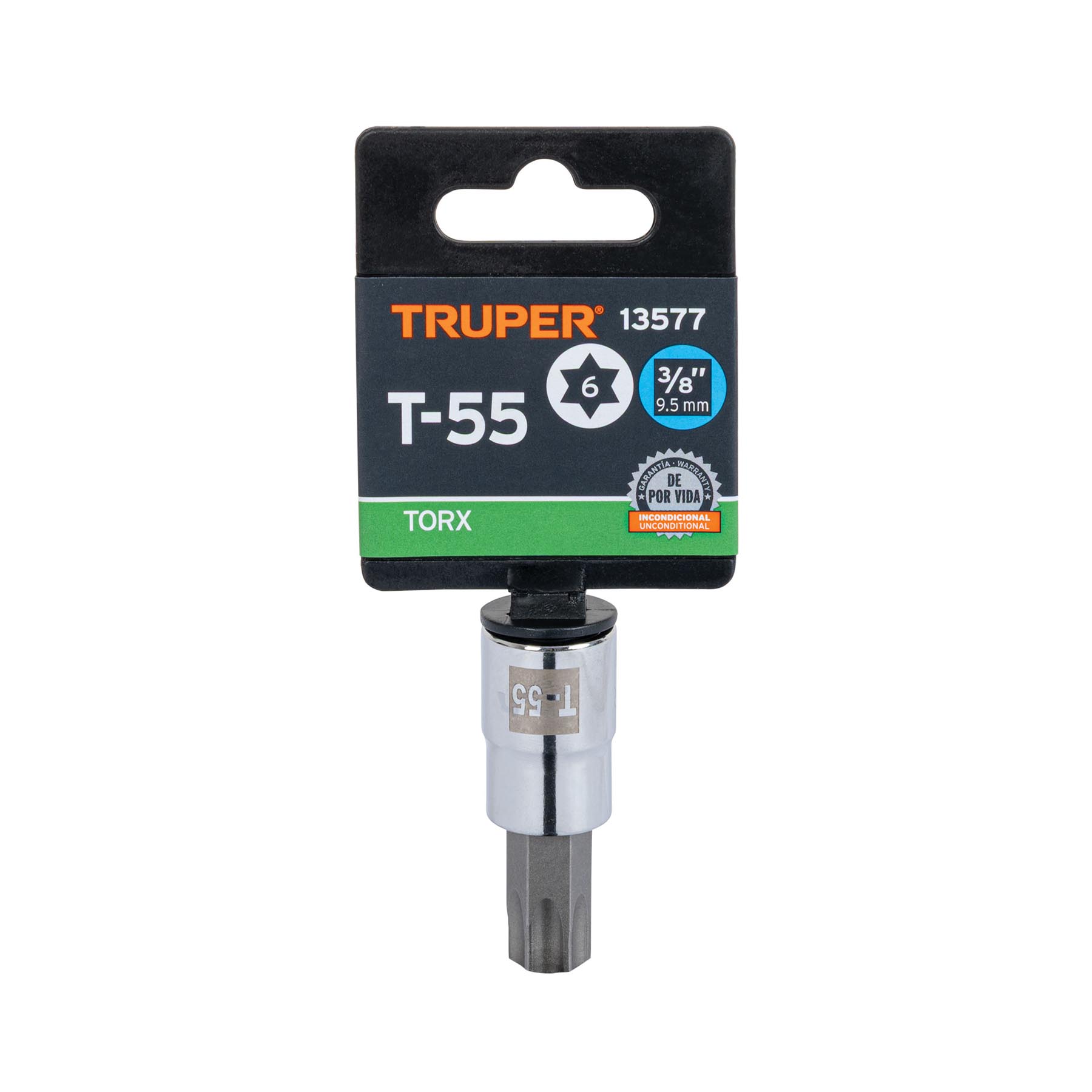 Dado punta torx T-55, cuadro 3/8', TRUPER - Imagen 4