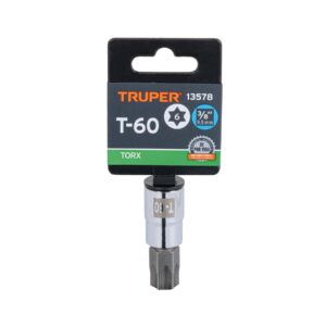 Dado punta torx T-60, cuadro 3/8', TRUPER - Imagen 4