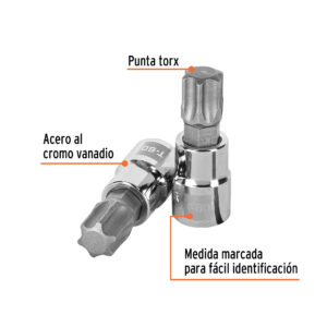 Alternative view of Dado punta torx T-60, cuadro 3/8', TRUPER
