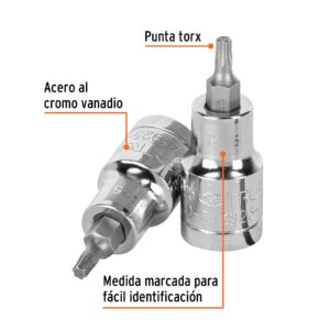 Alternative view of Dado punta torx T-25, cuadro 1/2', TRUPER