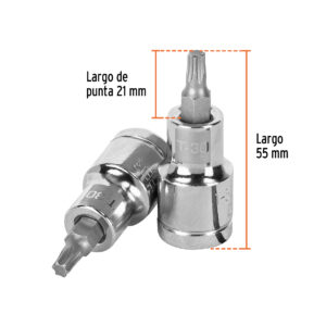 Dado punta torx T-30, cuadro 1/2', TRUPER - Imagen 3