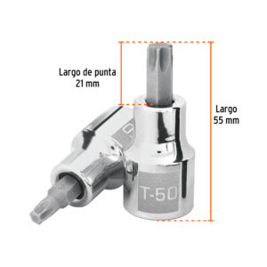 Alternative view of Dado punta torx T-50, cuadro 1/2', TRUPER