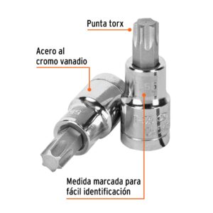 Alternative view of Dado punta torx T-55, cuadro 1/2', TRUPER