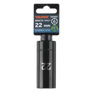 Dado largo impacto de 22 mm, 6 puntas, cuadro 1/2', TRUPER - Imagen 4
