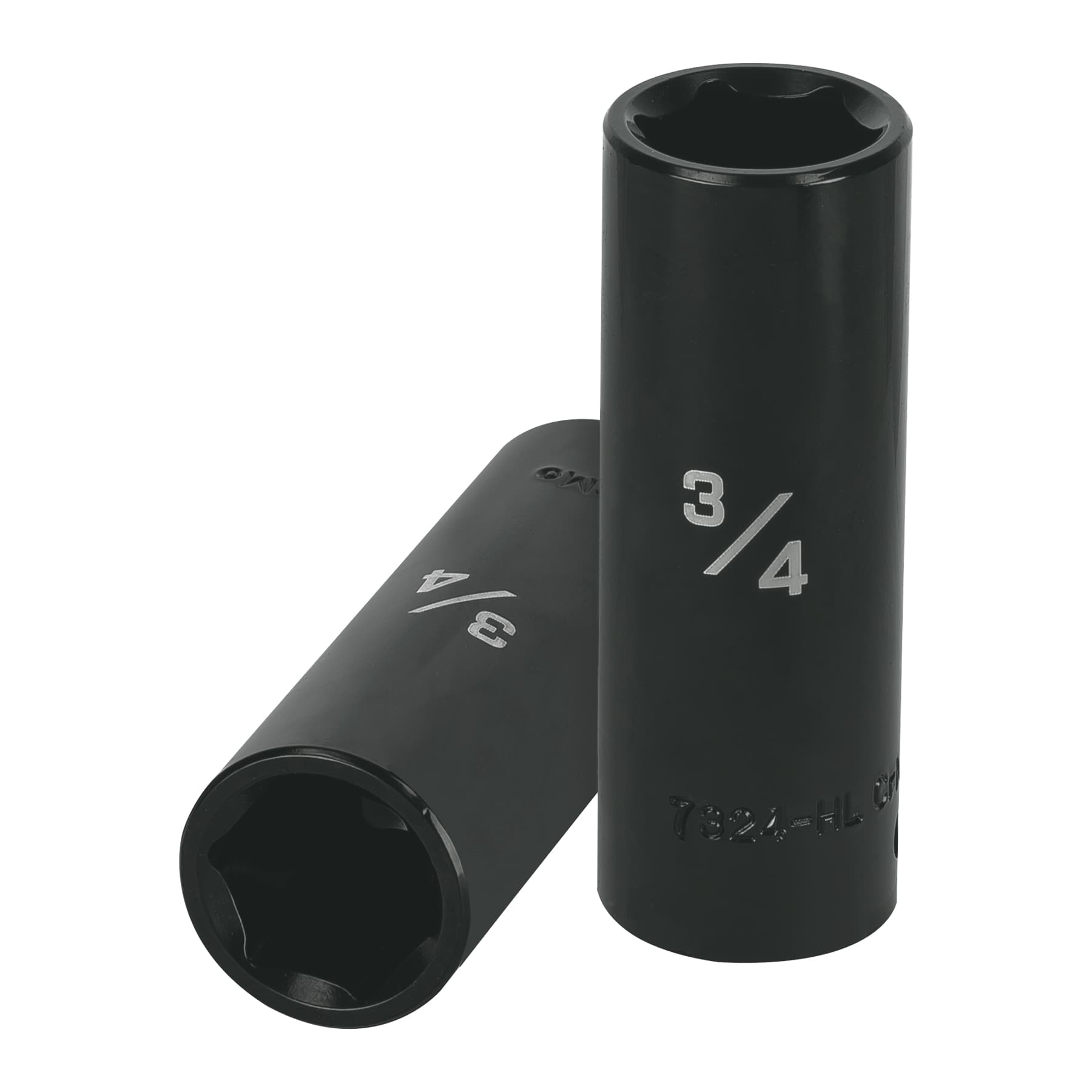 Dado largo impacto de 3/4', 6 puntas, cuadro 1/2', TRUPER