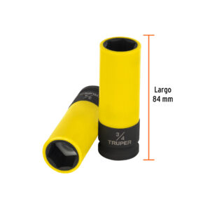 Dado largo impacto prot. plást. 3/4', 6 puntas, cuadro 1/2' - Imagen 3