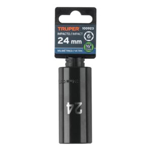 Dado largo impacto de 24 mm, 6 puntas, cuadro 1/2', TRUPER - Imagen 4