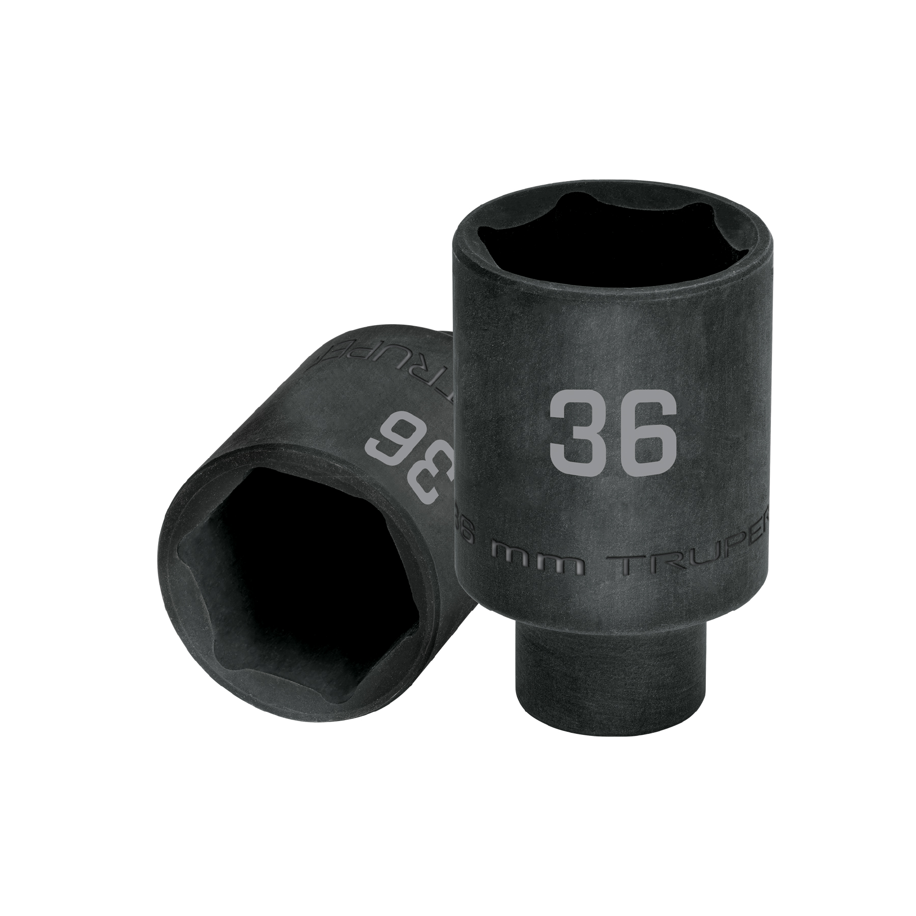 Dado largo impacto de 36 mm, 6 puntas, cuadro 1/2', TRUPER
