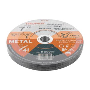 Disco abrasivo de corte preciso metal 7' x 1.5 mm, TRUPER - Imagen 4
