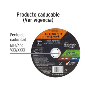 Disco abrasivo de corte preciso metal 7' x 1.5 mm, EXPERT - Imagen 3