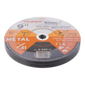 Disco abrasivo de corte preciso metal 9' x 2 mm, TRUPER - Imagen 4
