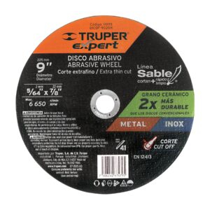 Disco abrasivo de corte preciso metal 9' x 2 mm, EXPERT