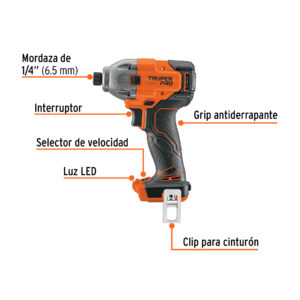 Alternative view of Destornillador de impacto 1/4', 20V, sin accesorios, PRO