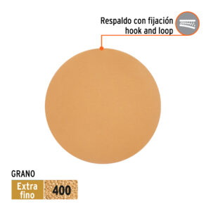 Alternative view of Paquete con 5 discos de lija 6' grano 400, ciegos, TRUPER