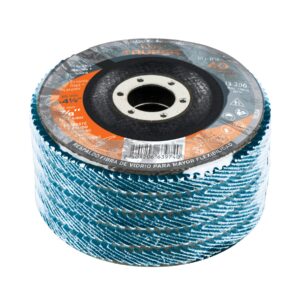 Disco laminado 4-1/2', grano 40 centro 7/8', fibra, TRUPER - Imagen 4
