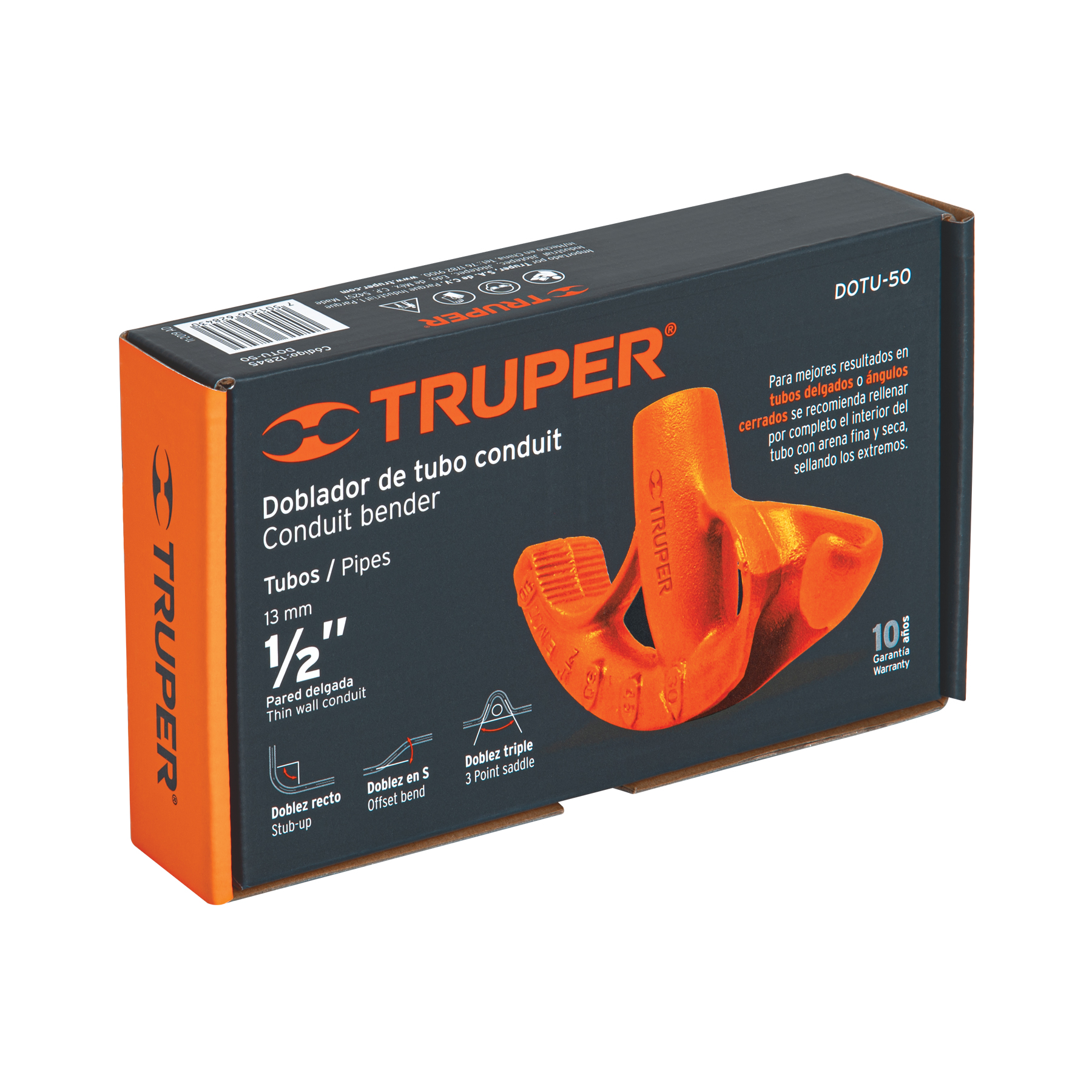 Doblador de tubo conduit 1/2', TRUPER - Imagen 4