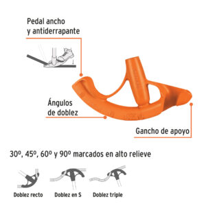 Alternative view of Doblador de tubo conduit 1', TRUPER
