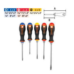 Alternative view of Juego de 5 desarmadores mango Comfort Grip, TRUPER
