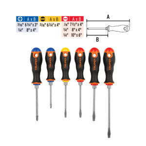 Alternative view of Juego de 6 desarmadores mango Comfort Grip, TRUPER