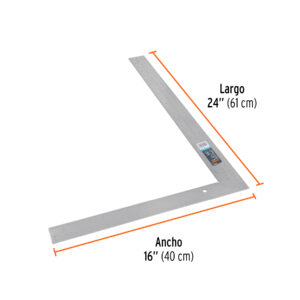 Escuadra 16'x24' de acero para cantero, TRUPER - Imagen 3