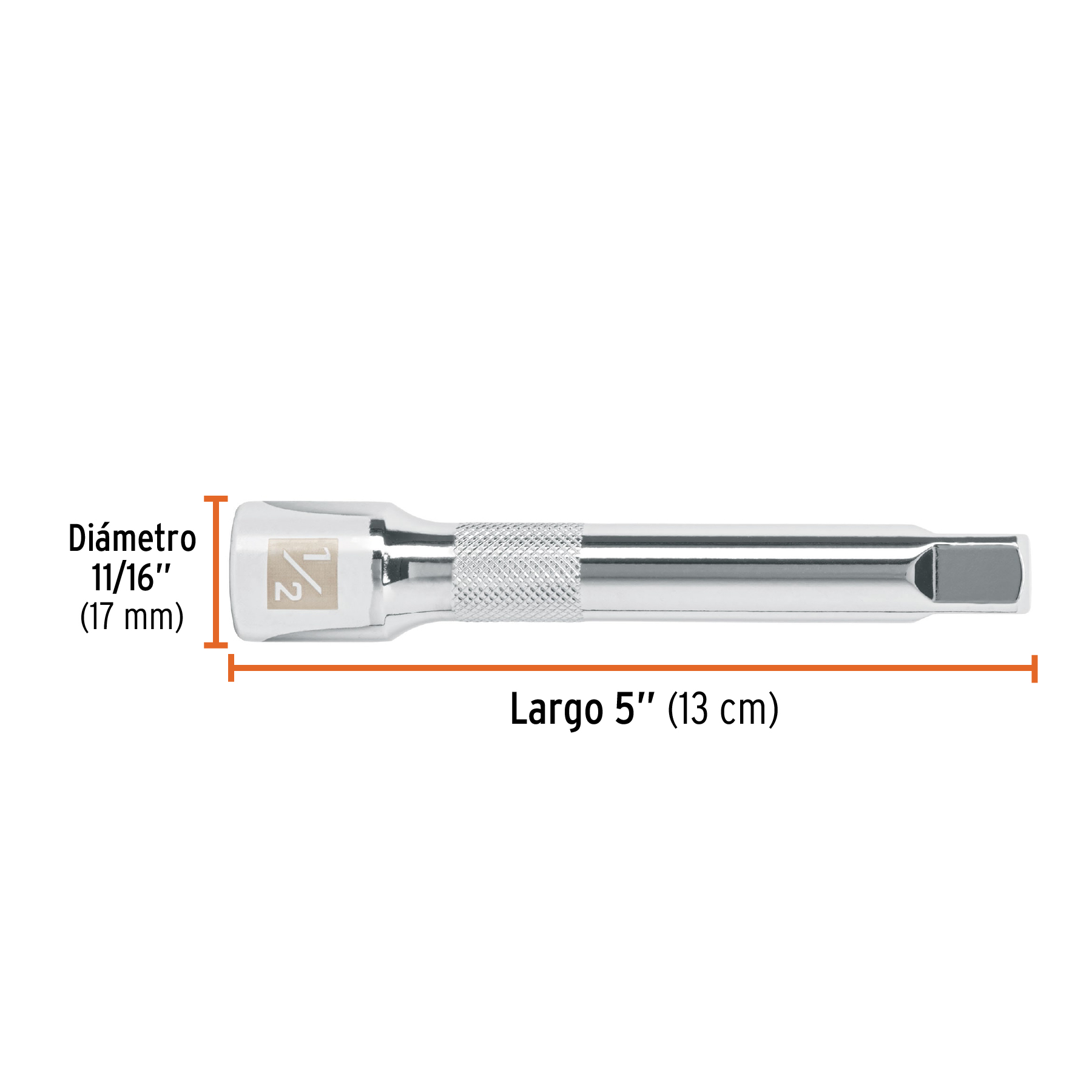 Extensión para matraca, cuadro 1/2', largo 5', TRUPER - Imagen 3